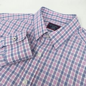 UNTUCKit Long Sleeve Wrinkle Free Pink Plaid Button Shirt Men's Small S